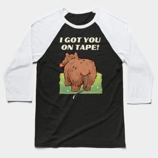 got you on tape... worm Baseball T-Shirt